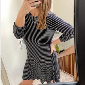 American EagleLong Sleeve Striped Dress